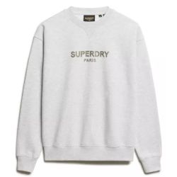 SUPERDRY NAISTEN SPORT LUXE LOOSE CREW SWEAT COLLEGEPAITA Harmaa XS