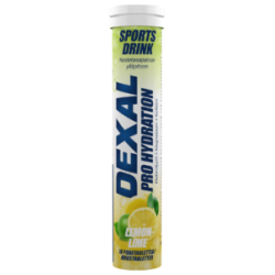 DEXAL Pro hydration poretabletti lemon-lime+kofeiini 18kpl