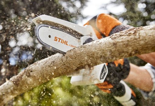 Stihl yhden käden moottorisaha - tälläinen se on