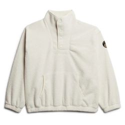 SUPERDRY NAISTEN SPORT TECH SHERPA HENLEY 36 Valkoinen