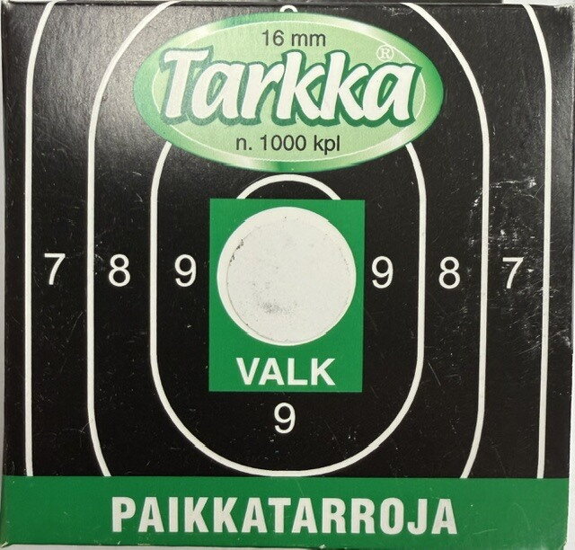 Tarkka paikkatarra musta, λευκό,ruskea, rasteri. Valkoinen