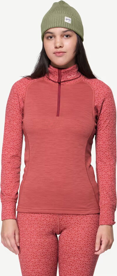 Devold Duo Active Merino 205 naisten kerrastopaita Marsala