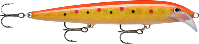 RAPALA Scatter Rap Husky Spotted Fluorecent Red