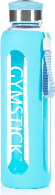 GYMSTICK Glass Water Bottle 0,6L Turkoosi