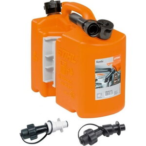 Stihl Kombikanisteri ylitäyttösuulakkeilla, oranssi, 5 l/3 l