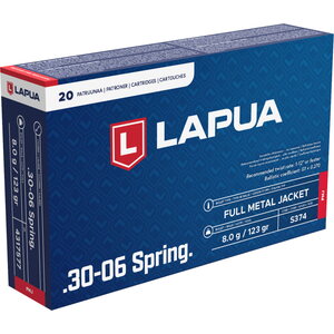 Lapua .30-06 patruuna, FMJ, 8,0 g / 123 gr.